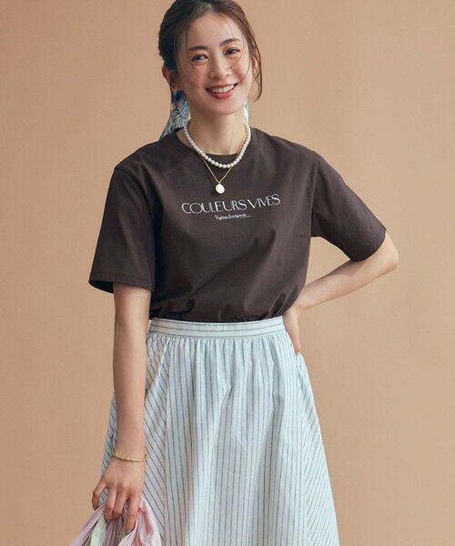 セール】 【洗える】ボタニカル カラー Tシャツ （カットソー