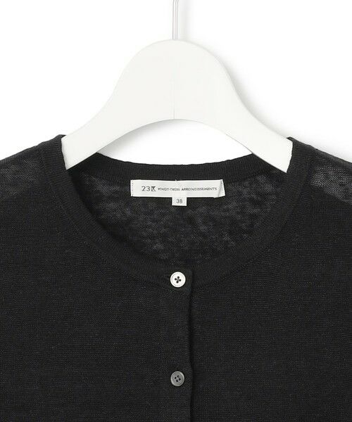 23区 / ニジュウサンク カーディガン・ボレロ | 【Oggi6月号掲載】ピュアリネンハイゲージ カーディガン | 詳細5