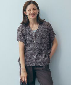 23区 / ニジュウサンク ニット・セーター | 【洗える】テープミックススカシ ドルマン ニットベスト