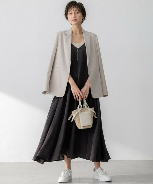 23区 / ニジュウサンク ロング・マキシ丈ワンピース | 【接触冷感性】フィブリルツイル キャミソールフレアワンピース | 詳細17