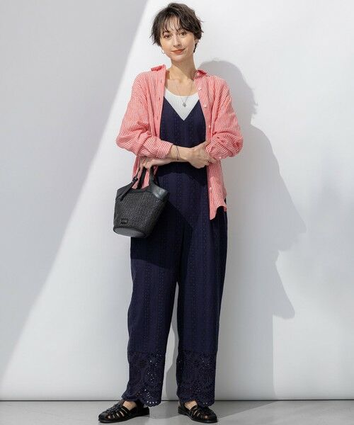 23区 / ニジュウサンク サロペット・オールインワン | 【洗える】コットンエンブロイダリー オールインワン | 詳細7