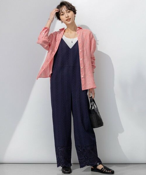 23区 / ニジュウサンク サロペット・オールインワン | 【洗える】コットンエンブロイダリー オールインワン | 詳細8