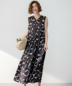 23区 / ニジュウサンク ロング・マキシ丈ワンピース | 【洗える】Ratti フラワーアートプリント ワンピース