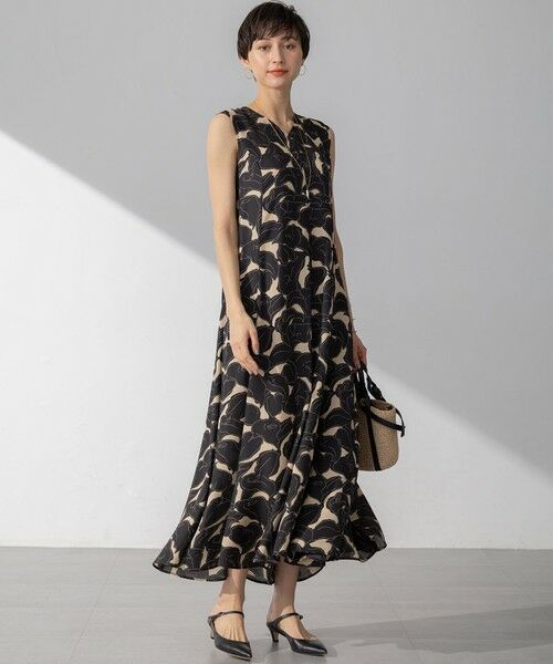 23区 / ニジュウサンク ロング・マキシ丈ワンピース | 【洗える】Ratti フラワーアートプリント ワンピース | 詳細3