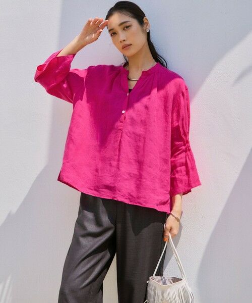 23区 / ニジュウサンク その他パンツ | 【接触冷感/UVカット/洗える】ドライスラブストレッチ ワイド パンツ | 詳細7