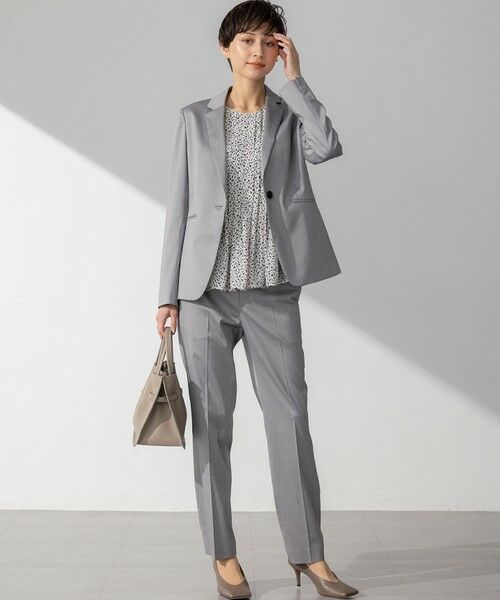 23区 / ニジュウサンク その他パンツ | 【セットアップ対応/洗える】ストレッチシャンブレー テーパード パンツ | 詳細3