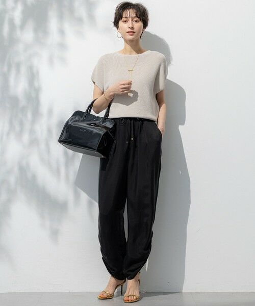 23区 / ニジュウサンク その他パンツ | 【接触冷感/洗える】フィブリルツイル シャーリング パンツ | 詳細2