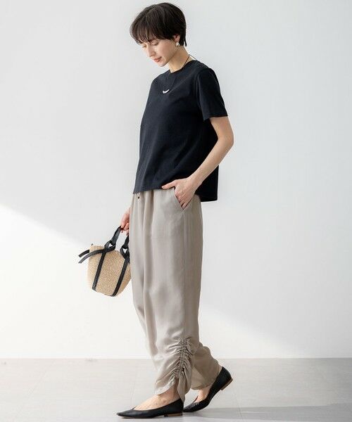 23区 / ニジュウサンク その他パンツ | 【接触冷感/洗える】フィブリルツイル シャーリング パンツ | 詳細8