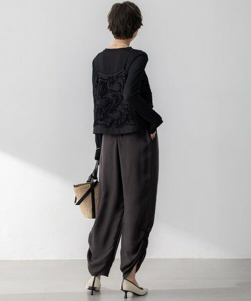 23区 / ニジュウサンク その他パンツ | 【接触冷感/洗える】フィブリルツイル シャーリング パンツ | 詳細14