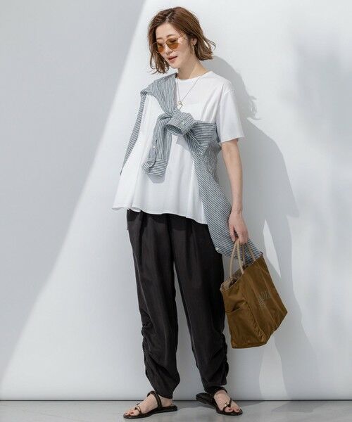 23区 / ニジュウサンク その他パンツ | 【接触冷感/洗える】フィブリルツイル シャーリング パンツ | 詳細16