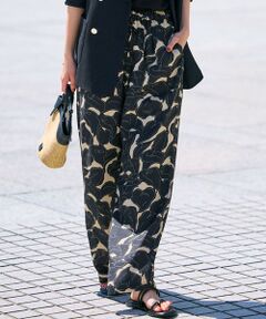 23区 / ニジュウサンク その他パンツ | 【洗える】Ratti フラワーアートプリント ワイド パンツ