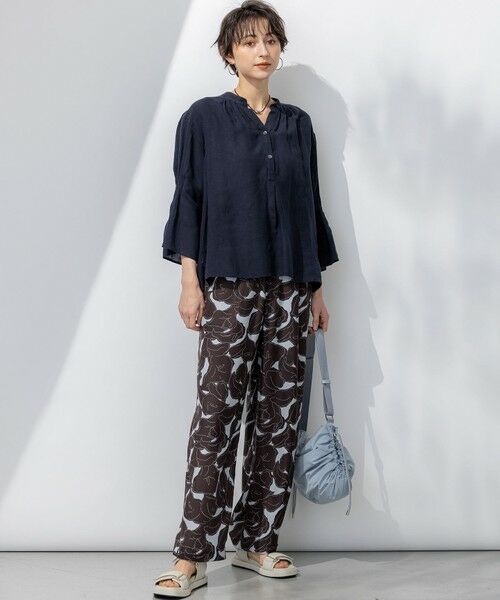 23区 / ニジュウサンク その他パンツ | 【洗える】Ratti フラワーアートプリント ワイド パンツ | 詳細25