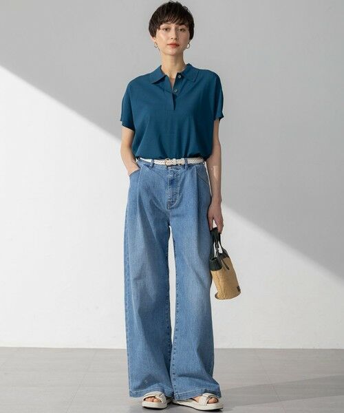 23区 / ニジュウサンク その他パンツ | 【Oggi6月号掲載/接触冷感】23区DENIM サマー タック ワイド パンツ | 詳細9