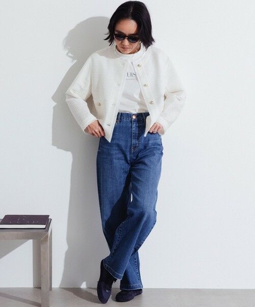 今期23区デニムサマーストレートワイドパンツ　サイズ30 接触冷感】23区DENIM サマー ストレート ワイド パンツ / 23区 S