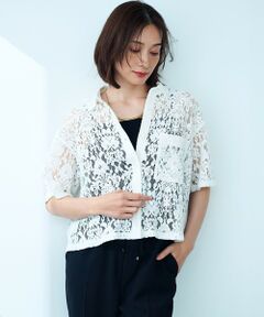 23区 / ニジュウサンク シャツ・ブラウス | 【SLOW/一部店舗限定】好評につき追加生産！モチーフレース シャツ