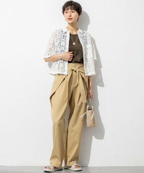 23区 / ニジュウサンク シャツ・ブラウス | 【SLOW/一部店舗限定】好評につき追加生産！モチーフレース シャツ | 詳細4