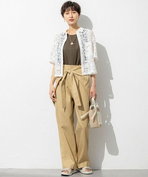 23区 / ニジュウサンク シャツ・ブラウス | 【SLOW/一部店舗限定】好評につき追加生産！モチーフレース シャツ | 詳細5