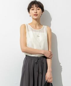 23区 / ニジュウサンク シャツ・ブラウス | 【SLOW/一部店舗限定】ブライトヴィンテージクロス ノースリーブ ブラウス