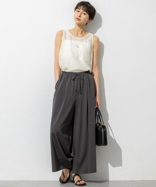 23区 / ニジュウサンク シャツ・ブラウス | 【SLOW/一部店舗限定】ブライトヴィンテージクロス ノースリーブ ブラウス | 詳細1