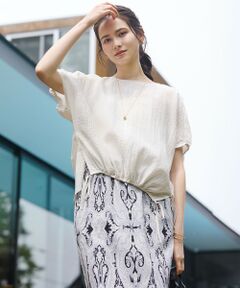 23区 / ニジュウサンク シャツ・ブラウス | 【SLOW/一部店舗限定】ナチュラルピケワッシャー ブラウス