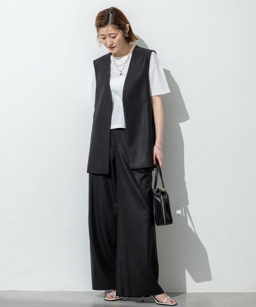 23区 / ニジュウサンク その他アウター | 【洗える】トリアセスラブストレッチ ジレ | 詳細4