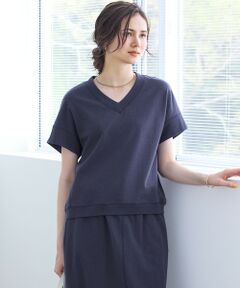 23区 / ニジュウサンク カットソー | 【SLOW/WEB限定】ラスティックテリー Vネック カットソー