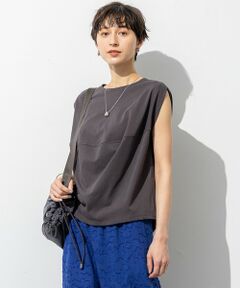 23区 / ニジュウサンク カットソー | 【SLOW/一部店舗限定】ライトツイストコットン 切り替えデザイン Tシャツ