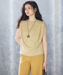 23区 / ニジュウサンク カットソー | 【SLOW/一部店舗限定】ライトツイストコットン 切り替えデザイン Tシャツ