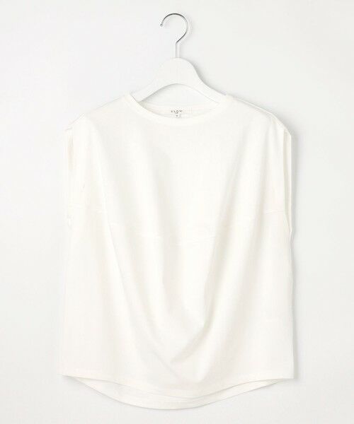 23区 / ニジュウサンク カットソー | 【SLOW/一部店舗限定】ライトツイストコットン 切り替えデザイン Tシャツ | 詳細1