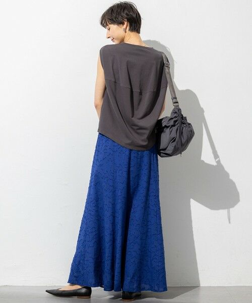 23区 / ニジュウサンク カットソー | 【SLOW/一部店舗限定】ライトツイストコットン 切り替えデザイン Tシャツ | 詳細3