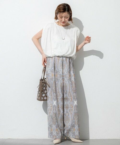 23区 / ニジュウサンク カットソー | 【SLOW/一部店舗限定】ファインゲージ ギャザー Tシャツ | 詳細2