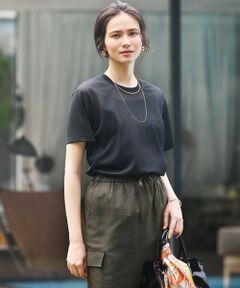 23区 / ニジュウサンク カットソー | 【SLOW/一部店舗限定】シースルートリコット シアー Tシャツ