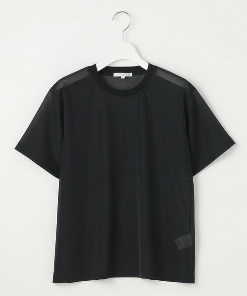 23区 / ニジュウサンク カットソー | 【SLOW/一部店舗限定】シースルートリコット シアー Tシャツ | 詳細4