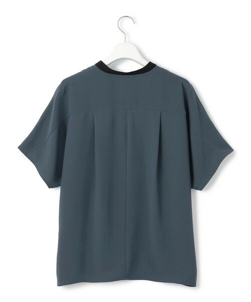 23区 / ニジュウサンク カットソー | 【吸水速乾/UVカット/接触冷感】ストレッチジョーゼット バンドカラー カットソー | 詳細9