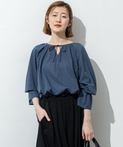 23区 / ニジュウサンク カットソー | 【洗える】クリアトリコットジャージー ギャザーデザイン カットソー