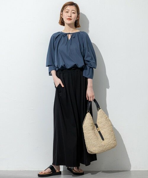 23区 / ニジュウサンク カットソー | 【洗える】クリアトリコットジャージー ギャザーデザイン カットソー | 詳細5