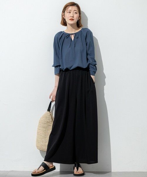 23区 / ニジュウサンク カットソー | 【洗える】クリアトリコットジャージー ギャザーデザイン カットソー | 詳細6