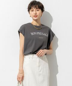 23区 / ニジュウサンク カットソー | 【接触冷感/洗える】BON-PRESAGE ロゴ フレンチスリーブ Tシャツ