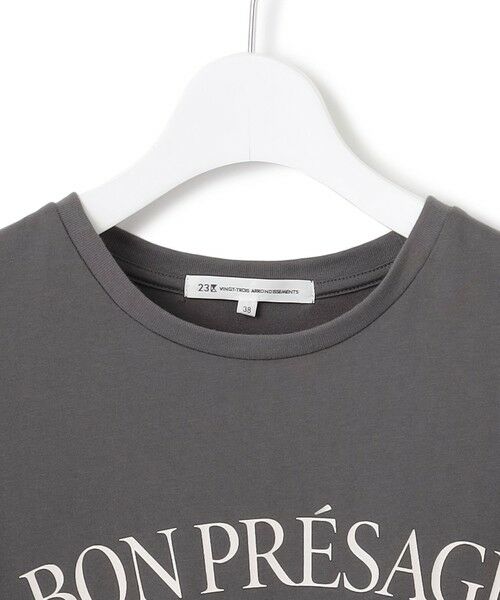 23区 / ニジュウサンク カットソー | 【接触冷感/洗える】BON-PRESAGE ロゴ フレンチスリーブ Tシャツ | 詳細16