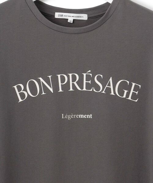 23区 / ニジュウサンク カットソー | 【接触冷感/洗える】BON-PRESAGE ロゴ フレンチスリーブ Tシャツ | 詳細17