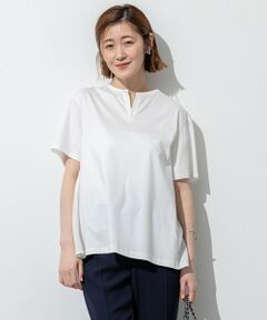 23区 / ニジュウサンク カットソー | 【汗じみ防止/洗える】スムースデザイン バックフレア カットソー