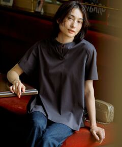 23区 / ニジュウサンク カットソー | 【汗じみ防止/洗える】スムースデザイン バックフレア カットソー