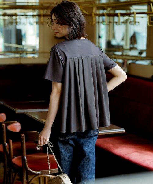 23区 / ニジュウサンク カットソー | 【汗じみ防止/洗える】スムースデザイン バックフレア カットソー | 詳細12