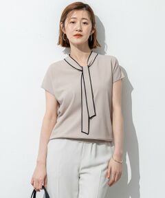 23区 / ニジュウサンク ニット・セーター | 【洗える】レーヨンポリエステルストレッチ ボウタイ ニット