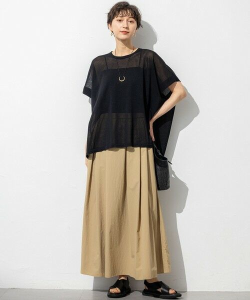 23区 / ニジュウサンク ニット・セーター | 【洗える】ライトシアー ハーフスリーブ ニット | 詳細3