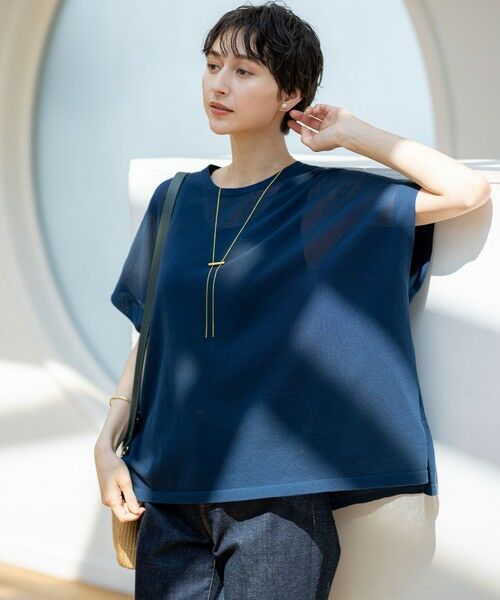 23区 / ニジュウサンク ニット・セーター | 【洗える】ライトシアー ハーフスリーブ ニット | 詳細9