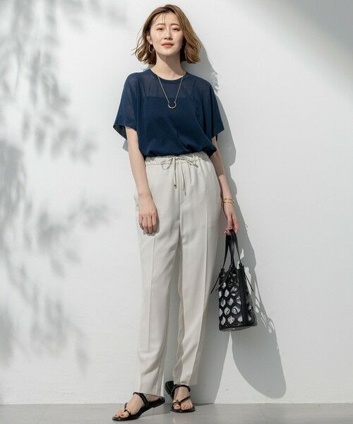 23区 / ニジュウサンク ニット・セーター | 【洗える】ライトシアー ハーフスリーブ ニット | 詳細11