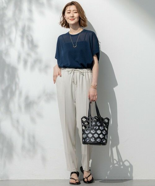 23区 / ニジュウサンク ニット・セーター | 【洗える】ライトシアー ハーフスリーブ ニット | 詳細12