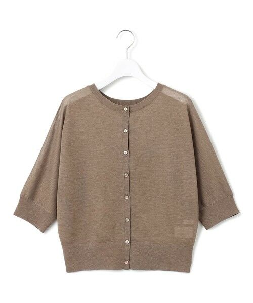 23区 / ニジュウサンク カーディガン・ボレロ | 【前後着用可能/洗える】シャイニーシアー 5分袖 カーディガン | 詳細11