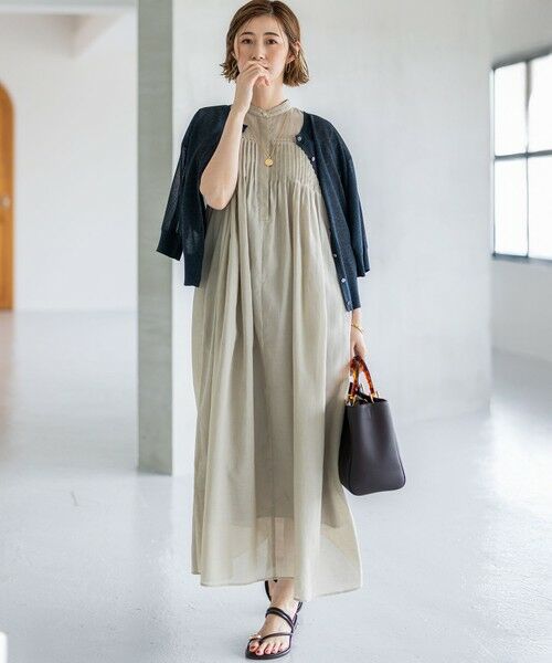 23区 / ニジュウサンク カーディガン・ボレロ | 【前後着用可能/洗える】シャイニーシアー 5分袖 カーディガン | 詳細20